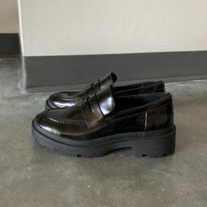ZARA Patent Black Chunky Loafers